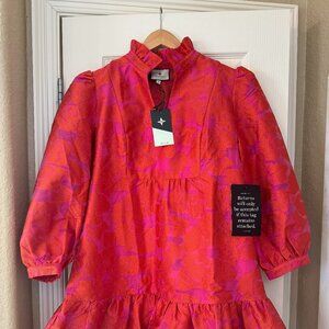 Tuckernuck Red Fil Coupe Palmerston Dress